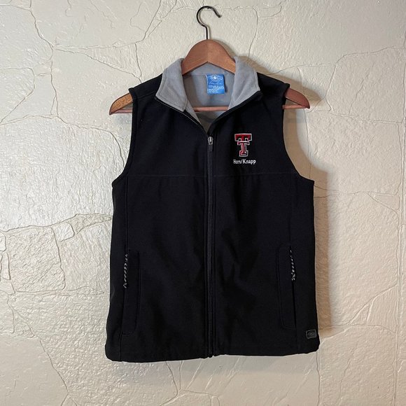 Texas Tech University - Horn/Knapp Black Lined Vest - Women's Medium - Picture 1 of 5
